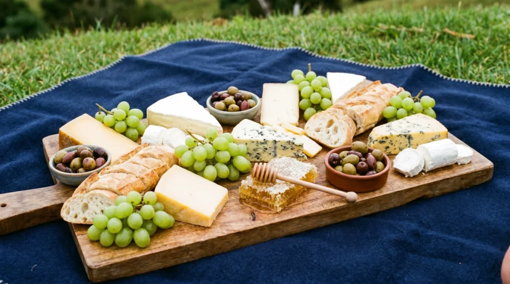A Curated Grazing Board over Individual Bags