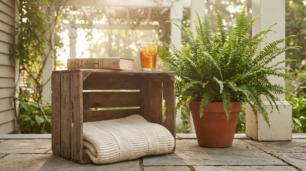Upcycled Crate Side Tables