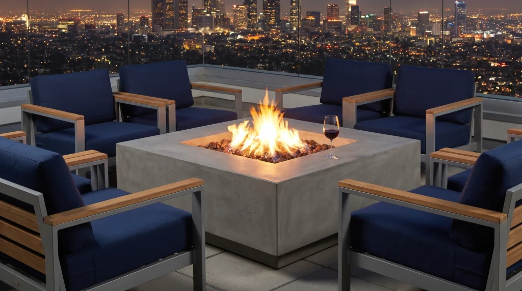6. A Statement Outdoor Fire Pit