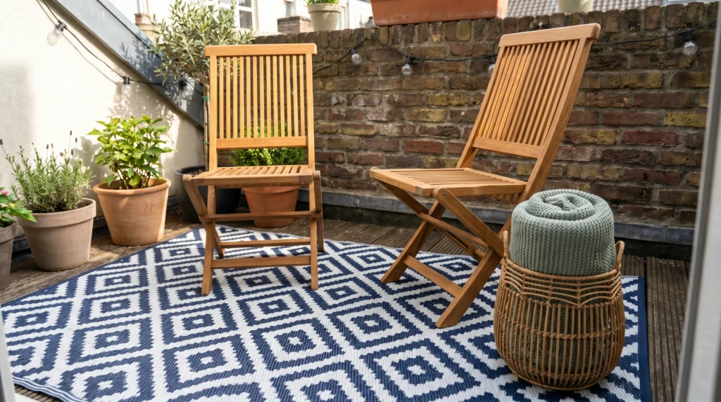 6. Weatherproof Outdoor Rugs to Define the Zone