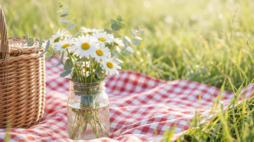 Wildflower Arrangements in Repurposed Jars