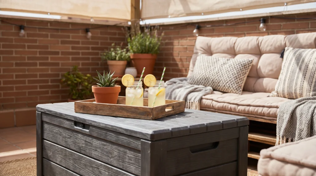 8. Multi-Functional Storage Trunks as Coffee Tables