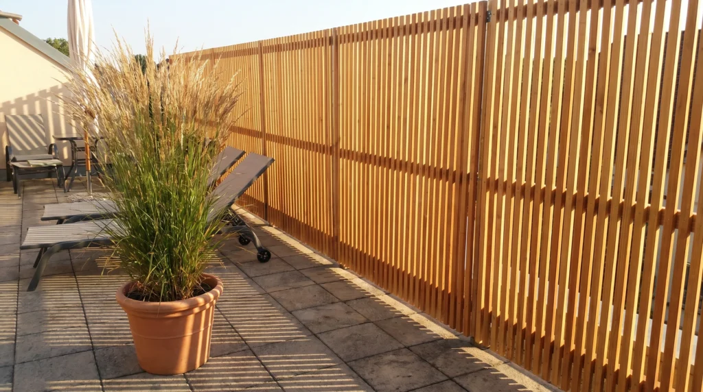 Vertical Slat Walls for Privacy