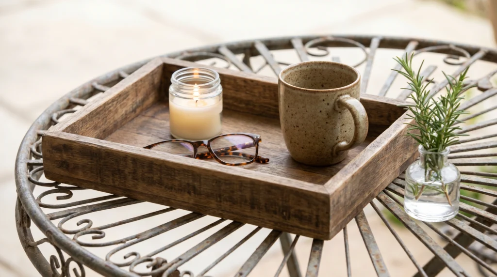 9. Use Trays to Keep "Clutter" Organized