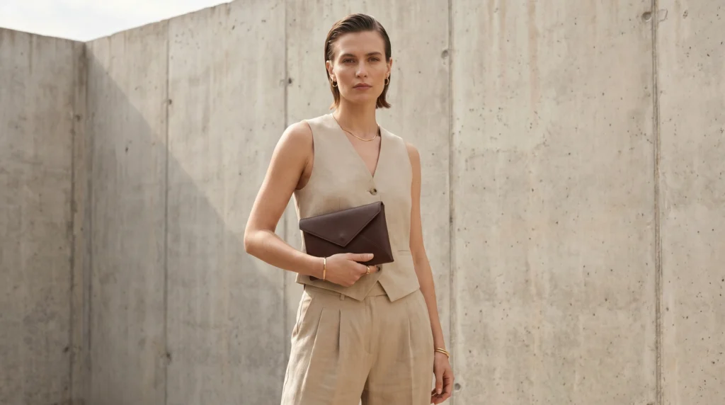 9. Structured Vest and Matching Slacks