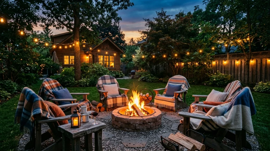 Compact Fire Pit Area