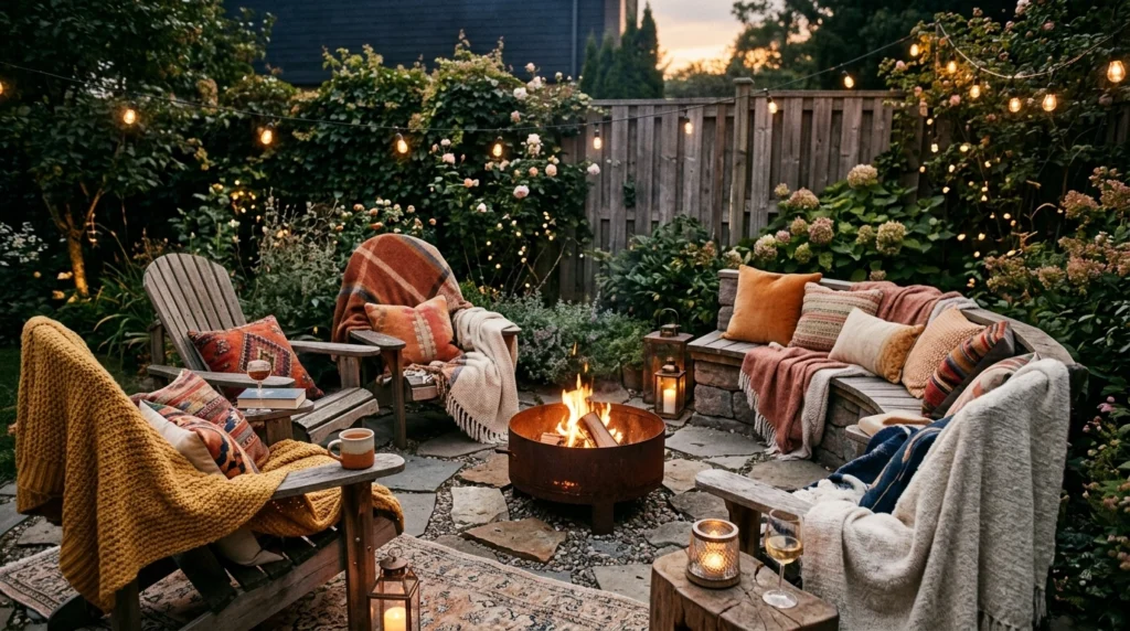 Cozy Fire Pit Corner for Evening Gatherings