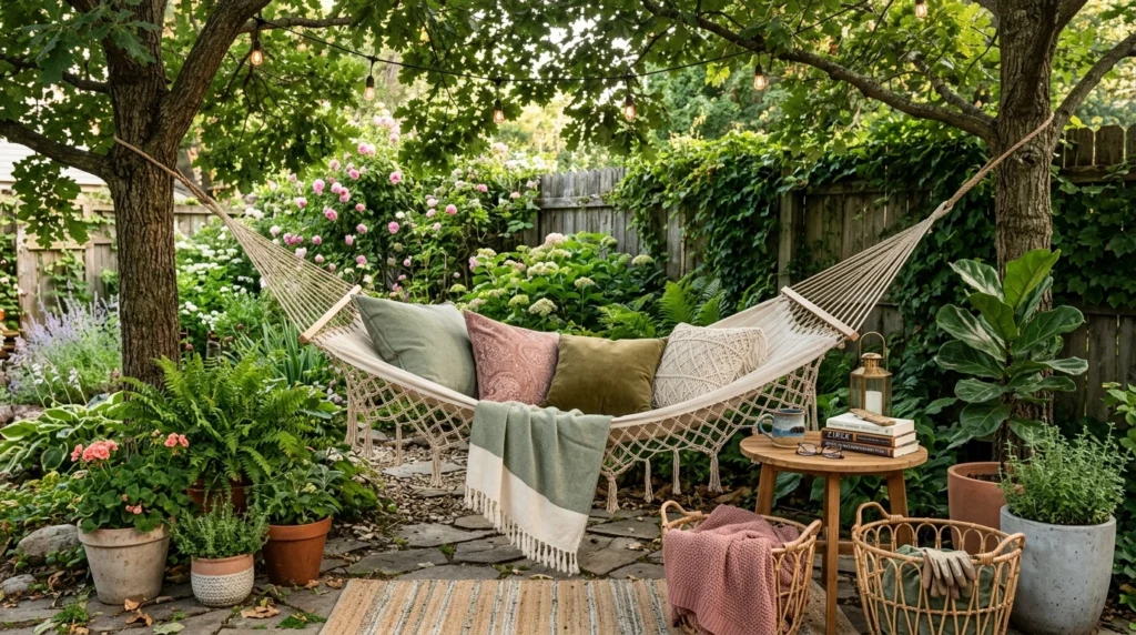 Backyard Garden Ideas That Feel Relaxing and Beautiful With Hammock Styling