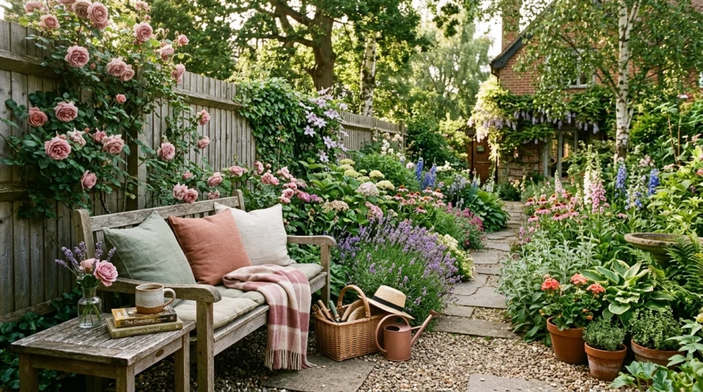 Flower-Filled Border Beds for Soft Color