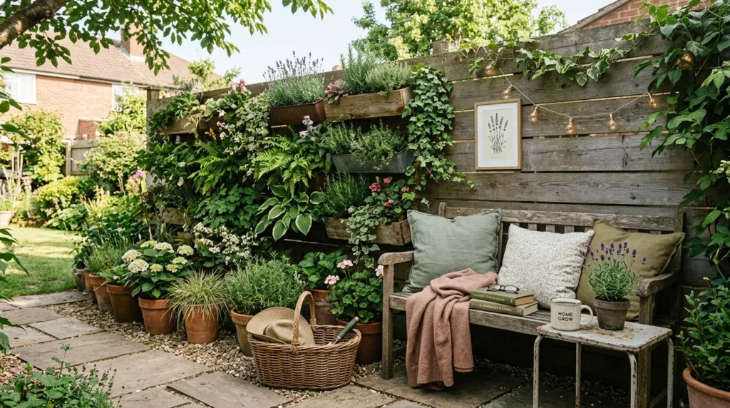 Vertical Garden Wall for Small Backyard Beauty