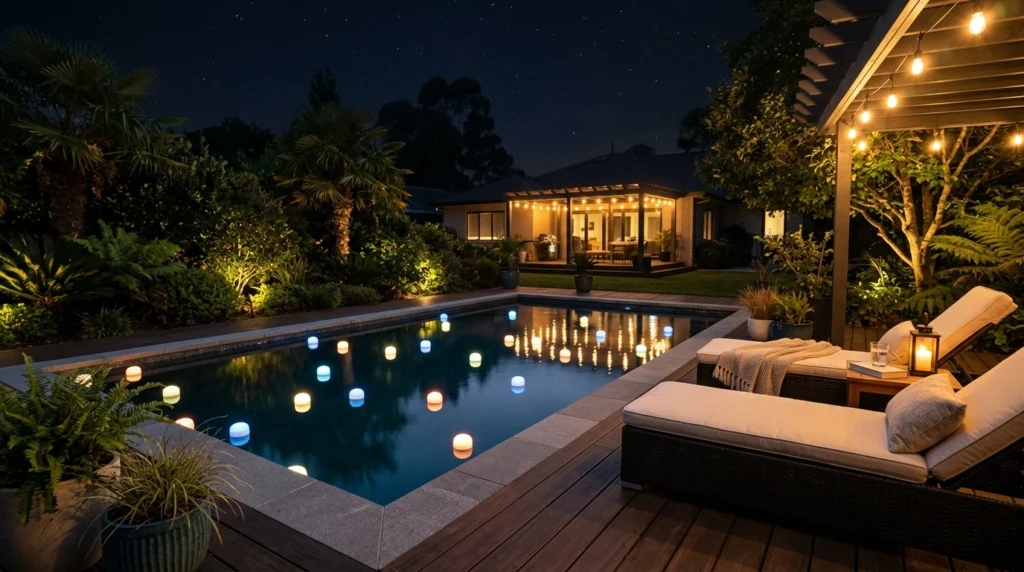 Floating Pool Lights for Reflective Glow