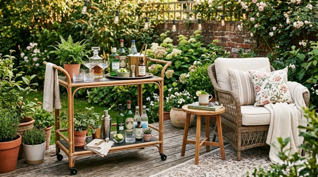 Outdoor Bar Cart for Entertaining