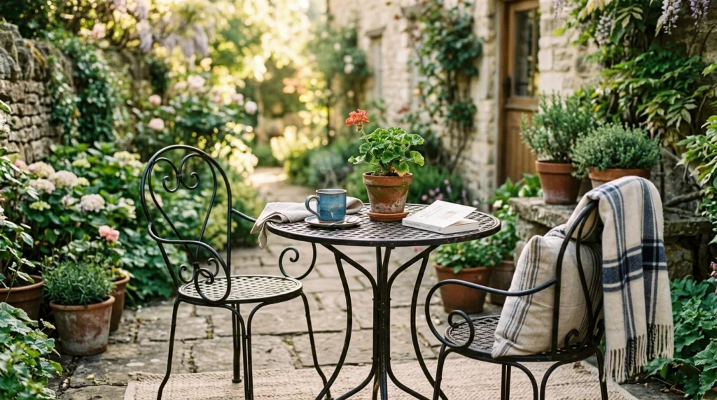 Small Bistro Corner for Morning Coffee
