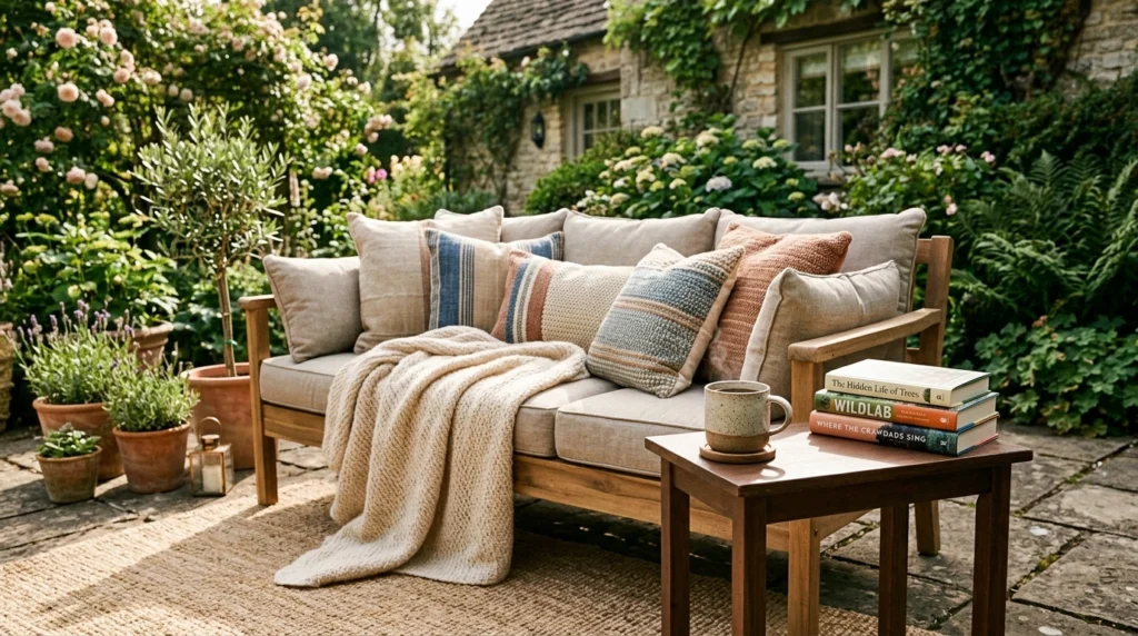 Cozy Outdoor Sofa Setup