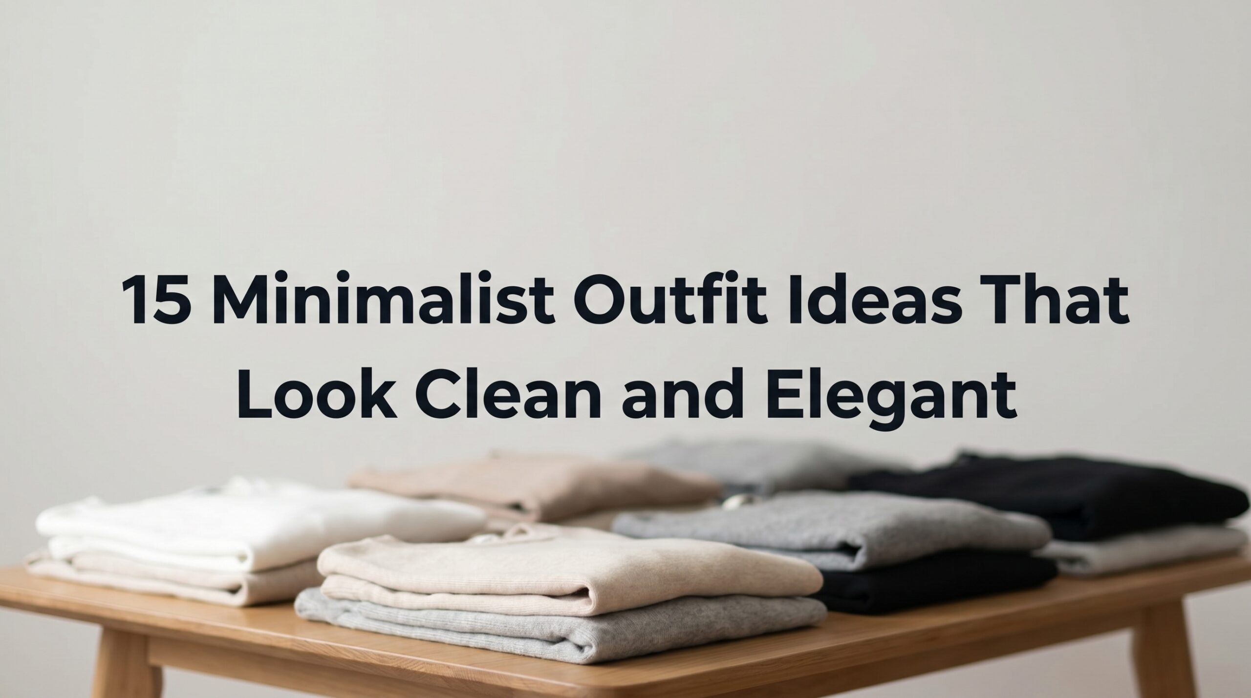 15 Minimalist Outfit Ideas That Look Clean and Elegant