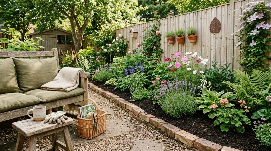 DIY Outdoor Garden Ideas on a Budget with Mulch Borders