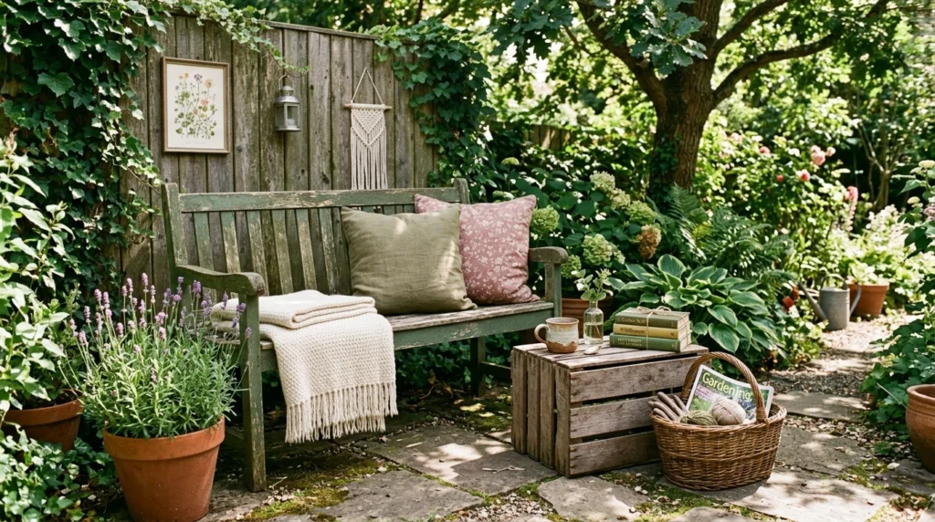 Thrifted Bench Garden Nook