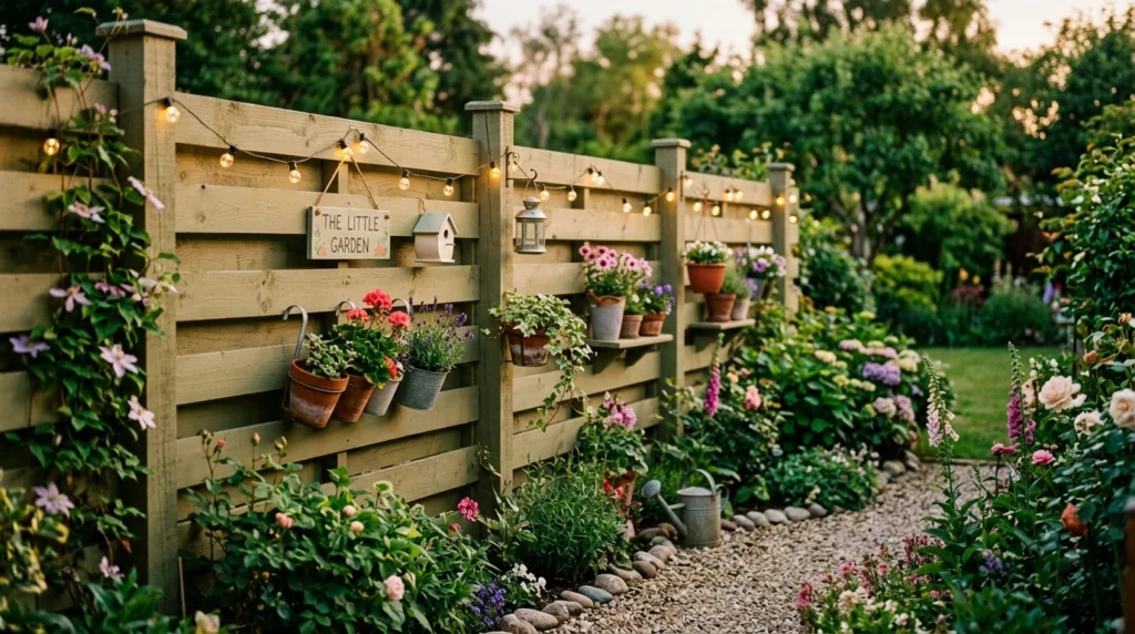 Minimal Fence Decor for Subtle Style