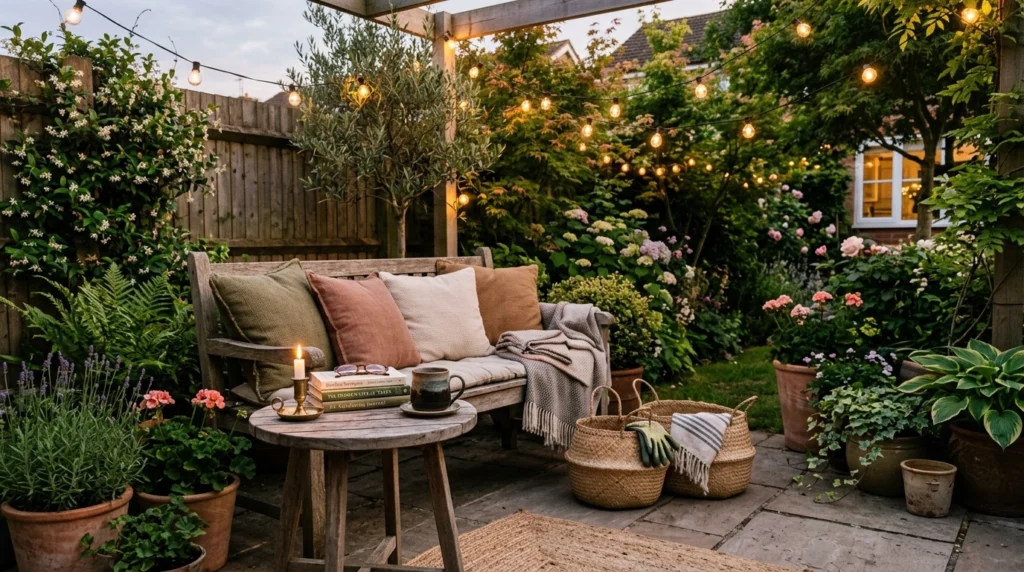DIY Outdoor Garden Ideas on a Budget with String Lights