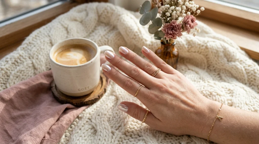 Glazed Donut Nails for a Trendy Glow