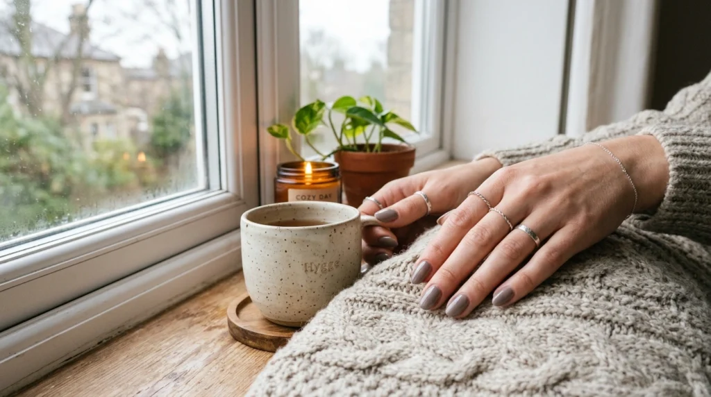 Soft Gray Nails for an Elevated Neutral Look