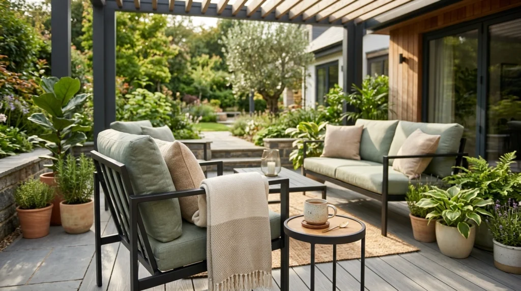 Minimalist Seating with Soft Textures