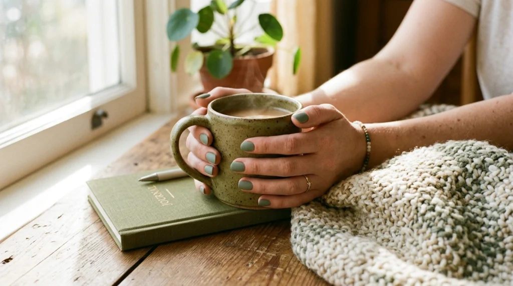 Soft Sage Green Nails for Everyday Style
