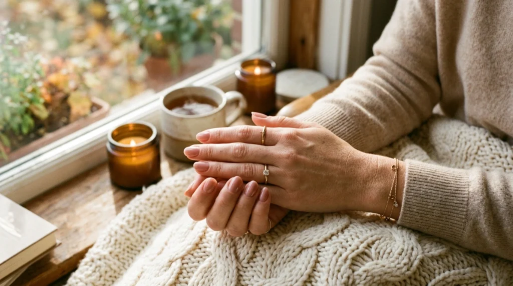 Glossy Nude Nails That Go With Everything