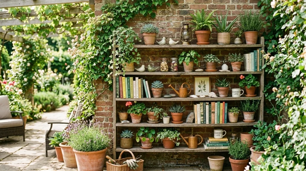 Outdoor Shelf Styling