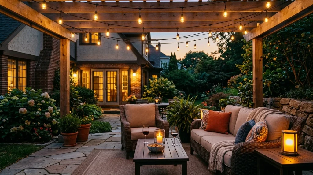 Warm String Lights That Transform Evenings