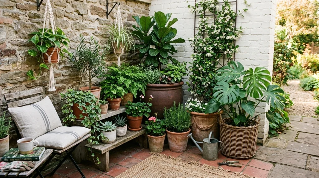 Layered Planters for Lush Greenery