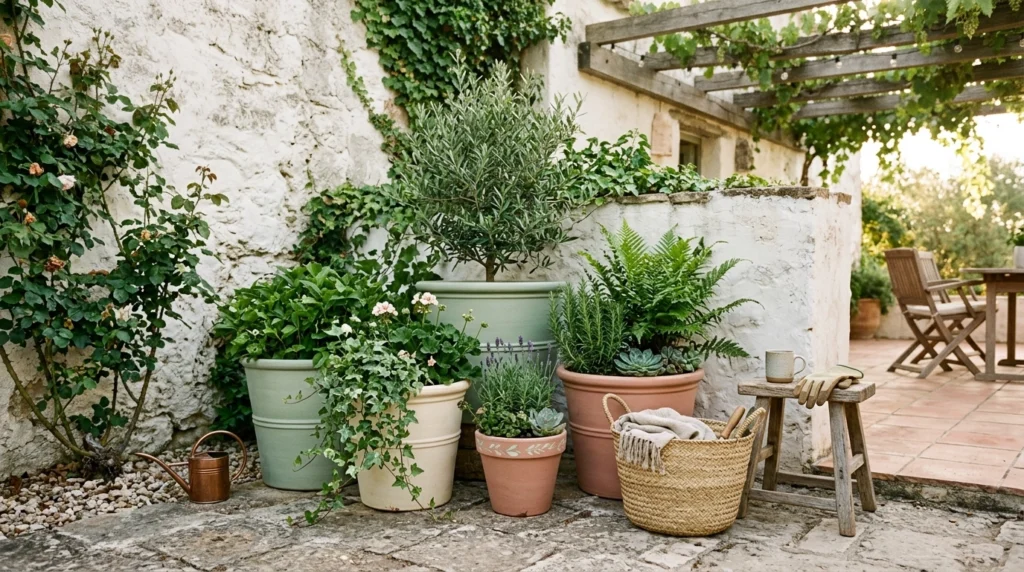 Painted Terracotta Pots for a Personal Touch