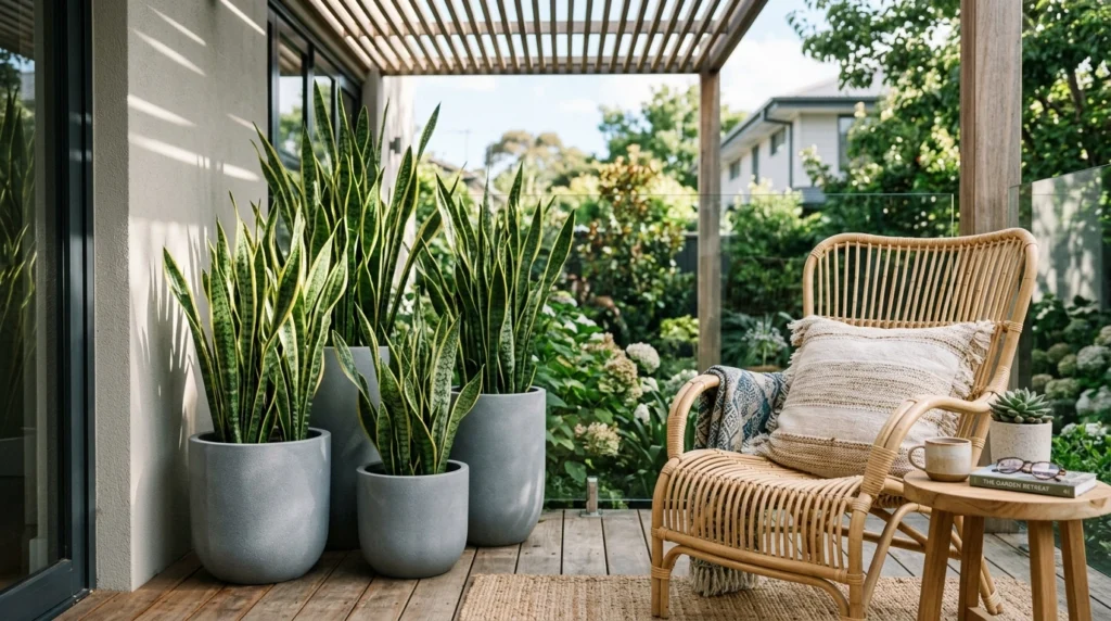 Statement Planters with Architectural Plants