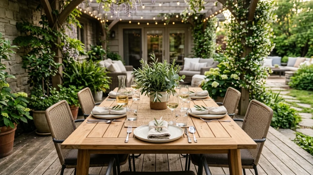 Simple Dining Setup with Elegant Touches
