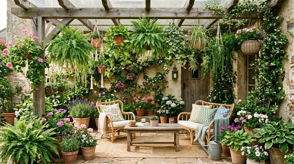 Hanging Plants for Vertical Interest