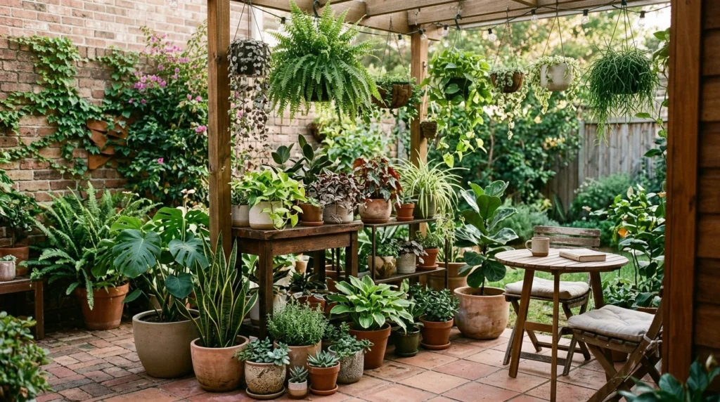 Layered Plant Heights for Depth