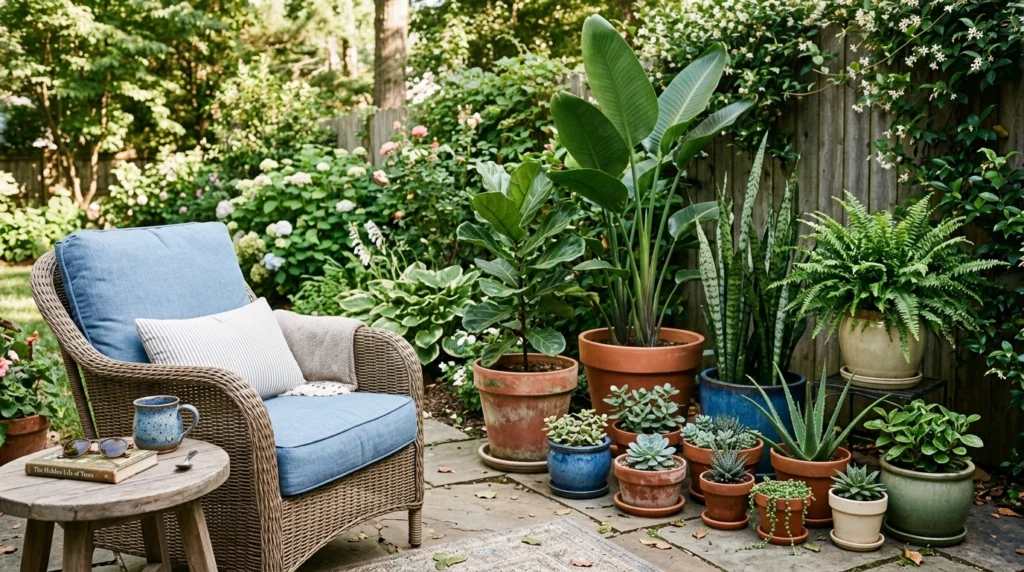 Potted Plants in Mixed Heights
