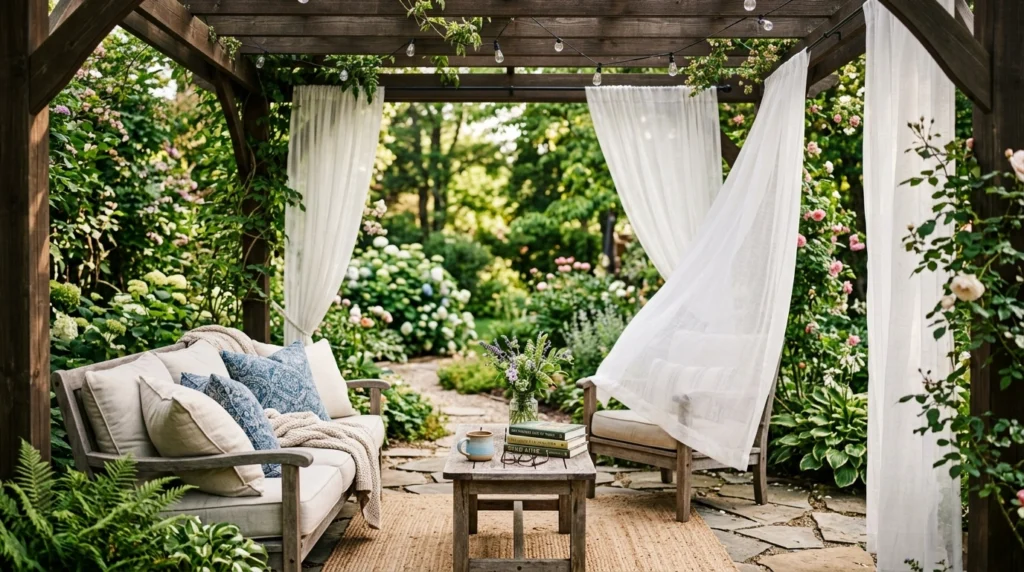 Outdoor Curtains for a Soft, Breezy Look
