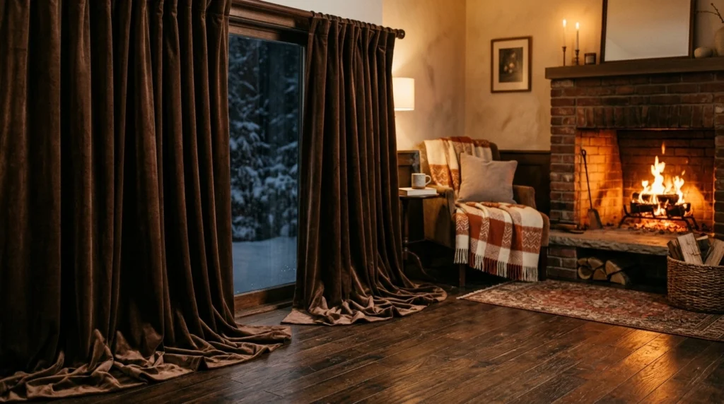 10. Heavy Chocolate Brown Velvet for Cozy Winter Warmth