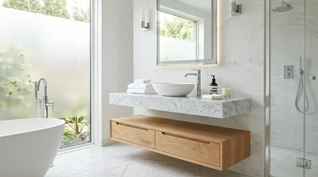10. The Marble Slab & Under-Counter Storage