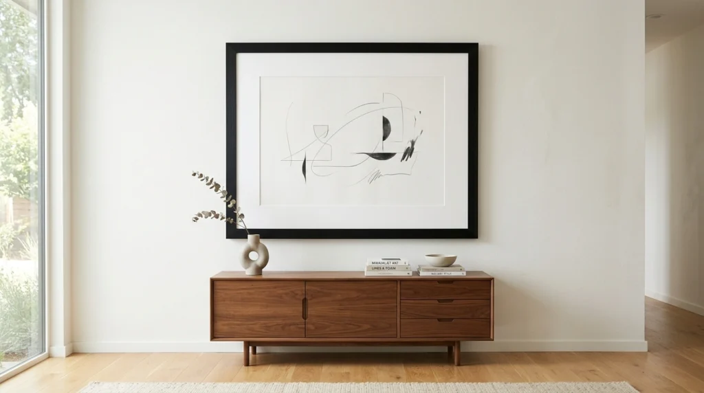 11. Oversized Art with Wide White Mats