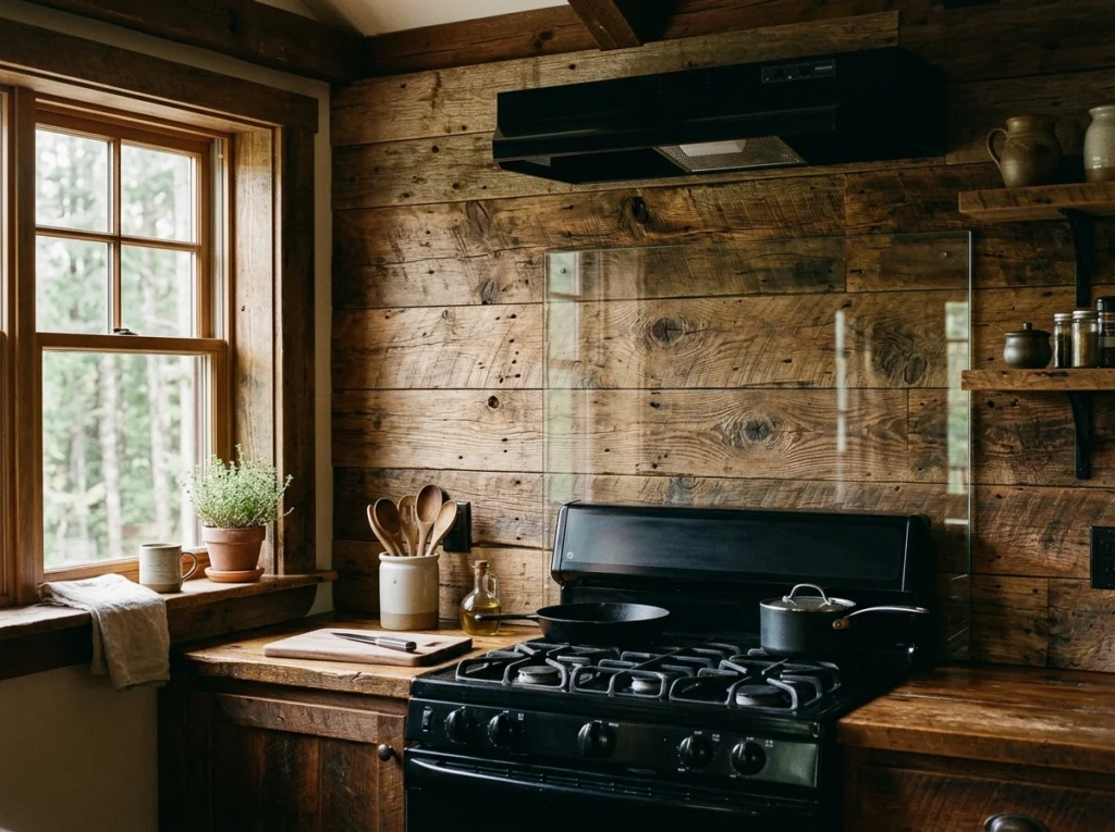 11. Rustic Reclaimed Wood for Warm Texture