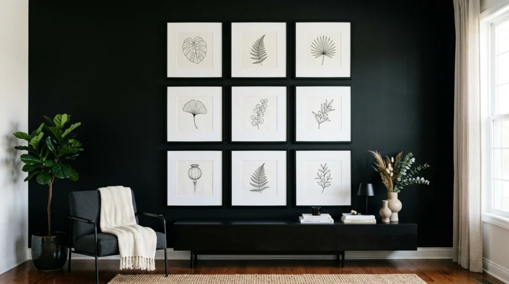 12. The Grid-Style Framed Gallery Wall