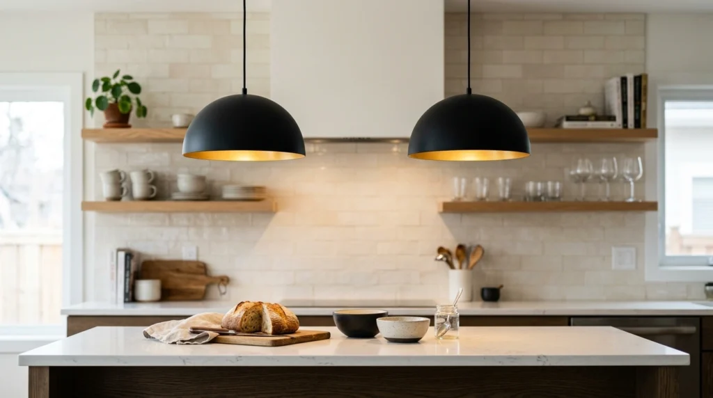 Minimalist Black Metal Pendant Lights