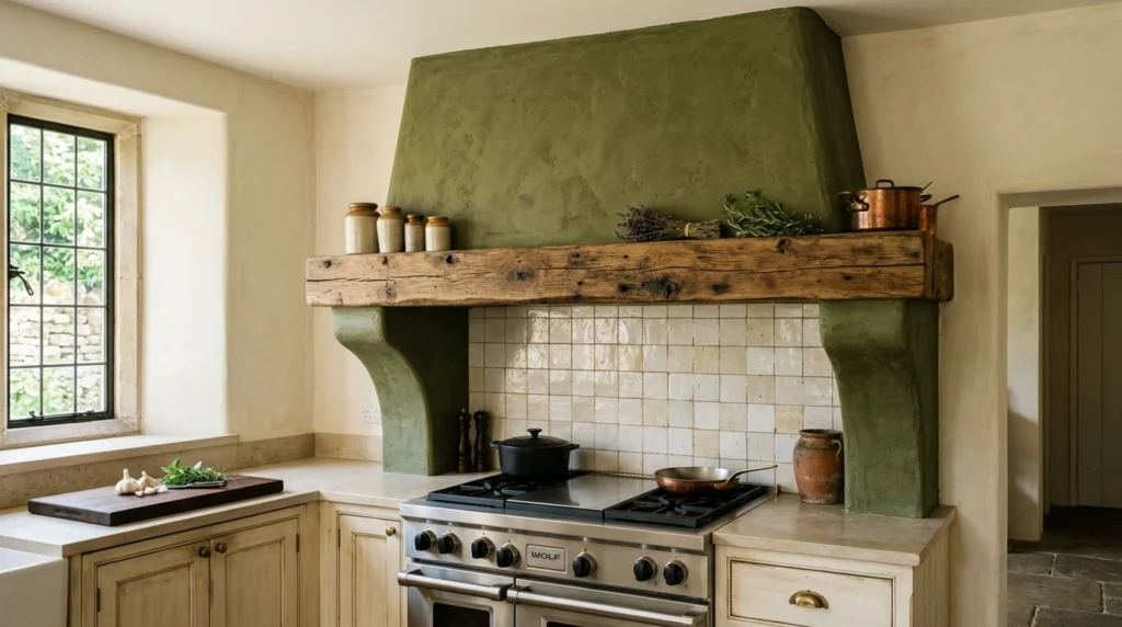 14. Olive Green Plaster Hood Vent Cover