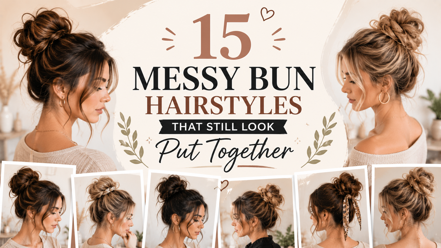 15 Messy Bun Hairstyles That Still Look Put Together