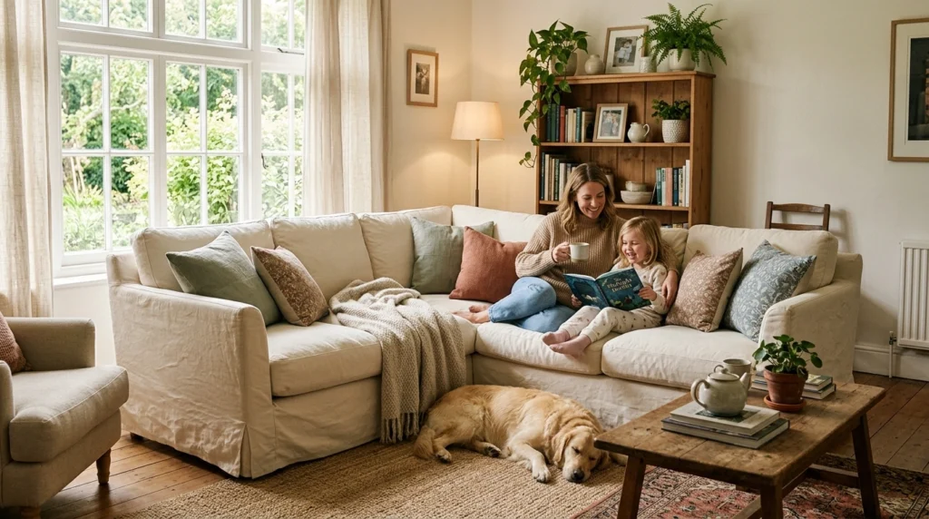 15. Washed Cotton Slipcovers for a Lived-In Feel