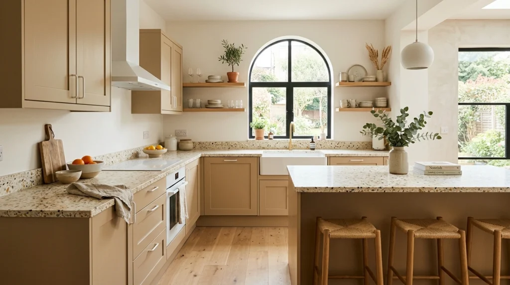 15. Warm Sand Cabinets