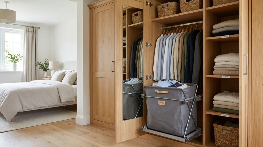 15. The Hidden Pull-Out Laundry Hamper