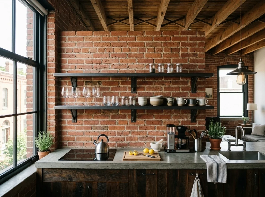 16. Exposed Original Brick for Architectural History